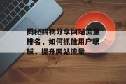 揭秘购物分享网站流量排名，如何抓住用户眼球，提升网站流量