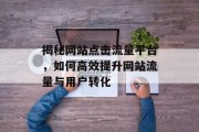 揭秘网站点击流量平台，如何高效提升网站流量与用户转化