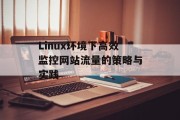Linux环境下高效监控网站流量的策略与实践