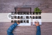 江苏地区网站流量推荐公司盘点，助力企业提升网络曝光度
