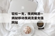 轻松一充，夜间畅游—揭秘移动夜间流量充值网站