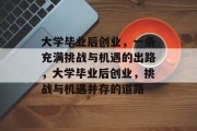 大学毕业后创业，一条充满挑战与机遇的出路，大学毕业后创业，挑战与机遇并存的道路