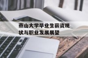 燕山大学毕业生薪资现状与职业发展展望