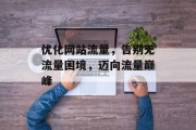 优化网站流量，告别无流量困境，迈向流量巅峰