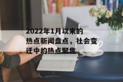 2022年1月以来的热点新闻盘点，社会变迁中的热点聚焦