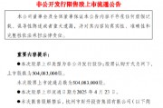 杭州银行：5.04亿股限售股将于4月23日上市流通