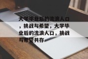 大学毕业后的流浪人口，挑战与希望，大学毕业后的流浪人口，挑战与希望共存