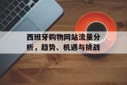 西班牙购物网站流量分析，趋势、机遇与挑战