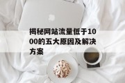 揭秘网站流量低于1000的五大原因及解决方案