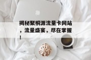 揭秘聚桐源流量卡网站，流量盛宴，尽在掌握！