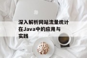 深入解析网站流量统计在Java中的应用与实践