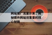 网站推广流量计算，揭秘提升网站访客量的核心秘籍