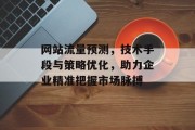 网站流量预测，技术手段与策略优化，助力企业精准把握市场脉搏