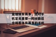 直播体育赛事，选对手机至关重要—揭秘最适合观看体育赛事的手机