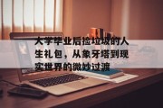 大学毕业后捡垃圾的人生礼包，从象牙塔到现实世界的微妙过渡