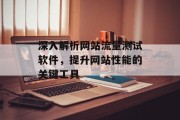 深入解析网站流量测试软件，提升网站性能的关键工具