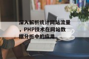 深入解析统计网站流量，PHP技术在网站数据分析中的应用