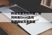 网站流量分析利器，如何利用Excel高效管理网站流量数据