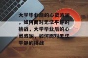 大学毕业后的心灵波澜，如何面对无法平静的挑战，大学毕业后的心灵波澜，如何面对无法平静的挑战