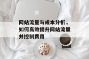 网站流量与成本分析，如何高效提升网站流量并控制费用