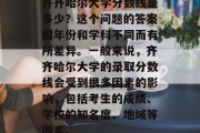 齐齐哈尔大学分数线是多少？这个问题的答案因年份和学科不同而有所差异。一般来说，齐齐哈尔大学的录取分数线会受到很多因素的影响，包括考生的成绩、学校的知名度、地域等因素。