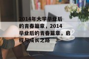 2014年大学毕业后的青春篇章，2014毕业后的青春篇章，启程与成长之路