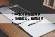 CBA常规赛完整赛事，激情四溢，精彩纷呈！