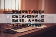 张雪峰视角下的大学毕业后工资问题探讨，张雪峰视角，大学毕业后工资问题的深度探讨
