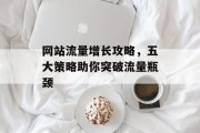 网站流量增长攻略，五大策略助你突破流量瓶颈