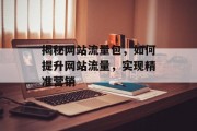 揭秘网站流量包，如何提升网站流量，实现精准营销