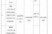 中邮保险重庆分公司被罚33万元：因业务财务数据不真实