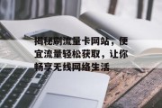 揭秘刷流量卡网站，便宜流量轻松获取，让你畅享无线网络生活