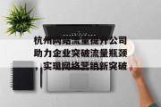 杭州网站流量提升公司助力企业突破流量瓶颈，实现网络营销新突破