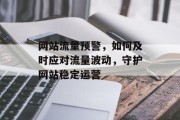 网站流量预警，如何及时应对流量波动，守护网站稳定运营