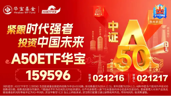5000亿“活水”来了!A50龙头午后再飙高,茅台领衔大涨7%!龙头宽基A50ETF华宝(159596)摸高3.76%