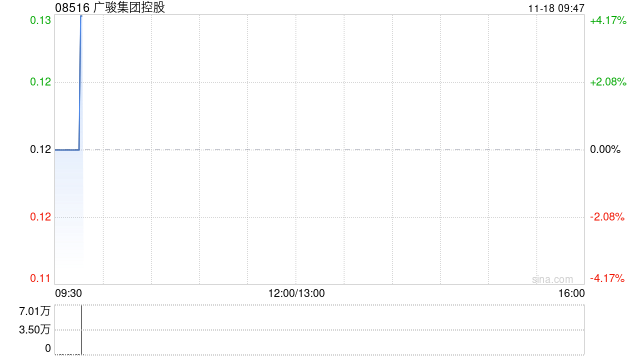 广骏集团控股拟配售最多2740.4万股 净筹约310万港元