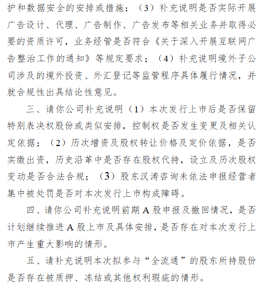 商米科技港股上市收到证监会反馈意见 涉及业务合规性等多方面问题