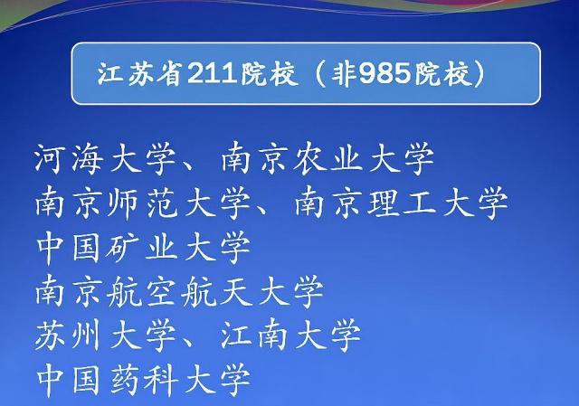 包含江苏哪些院校属于985的词条