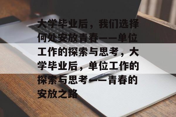 大学毕业后，我们选择何处安放青春——单位工作的探索与思考，大学毕业后，单位工作的探索与思考——青春的安放之路