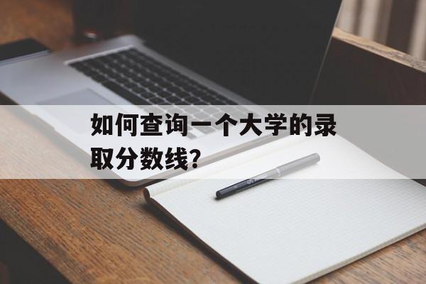 如何查询一个大学的录取分数线？
