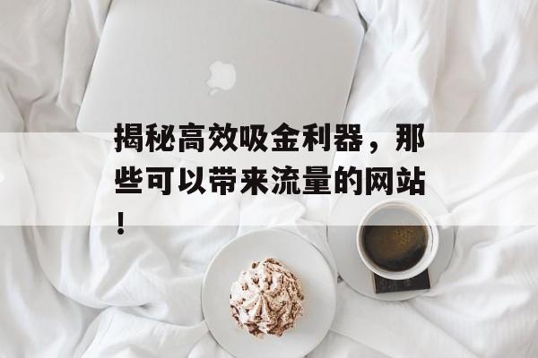 揭秘高效吸金利器，那些可以带来流量的网站！