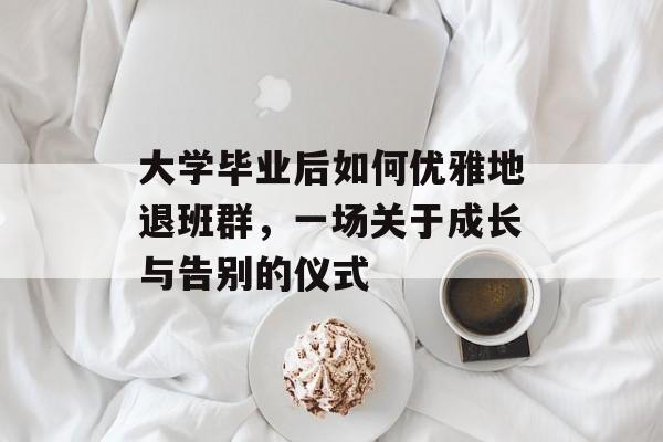 大学毕业后如何优雅地退班群，一场关于成长与告别的仪式